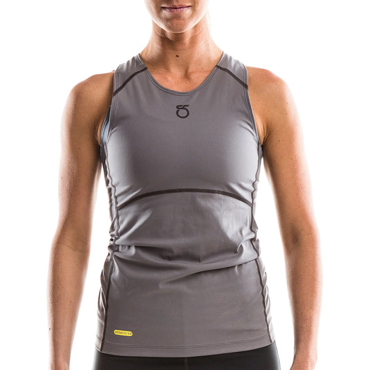 SeasonFive Womens Barrier Tank Top Charcoal