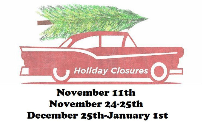 101 Surf Sports Holiday Closures