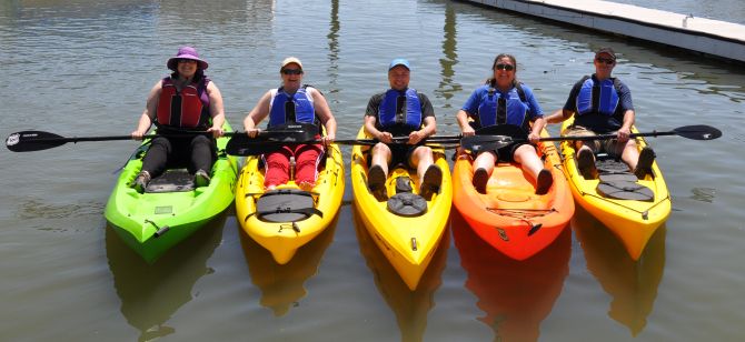 Kayaking At 101 Surf Sports