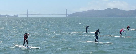 Downwind Stand Up Paddleboarding on  San Francisco Bay