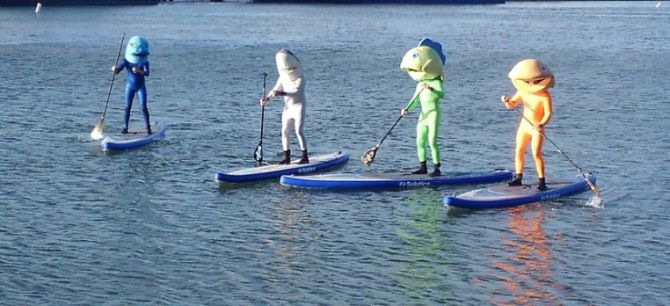 San Francisco Giants Paddleboard Race Team