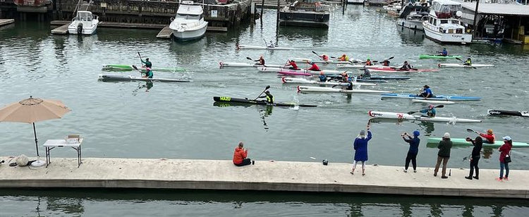 Paddle racing on San Francisco Bay