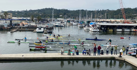 Paddle racing on st patricks day