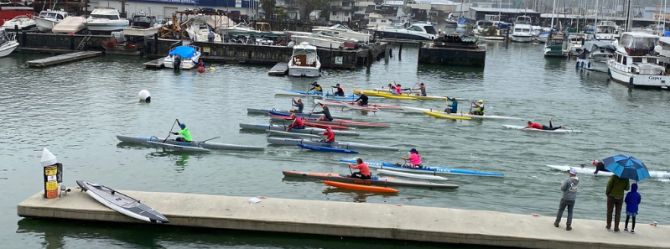 Rainy Day Paddle Race Wraps Up Winter Race Season