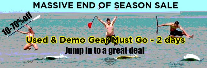 Annual Used/Demo Paddleboard and Kayak Blow Out Sale