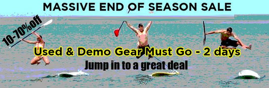 Used - Demo Gear Sale on Paddleboards