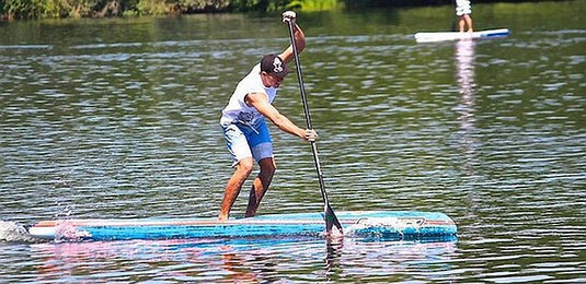 Starboard Stand Up Paddler Trevor Tunnington