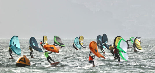 wingfoil race on san francisco bay