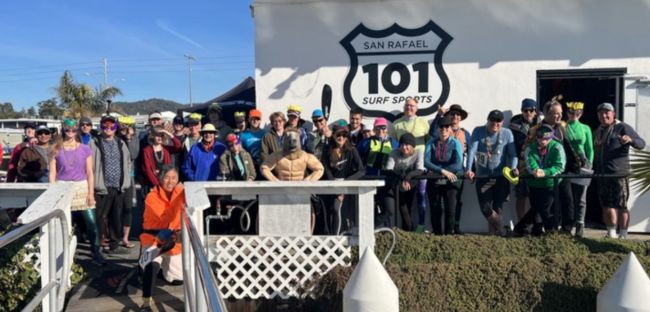 Racers gather for group photo