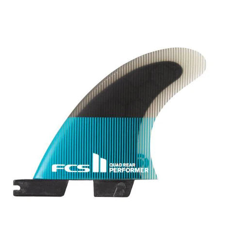 FCS II Performer PC Quad Fin Set Large Teal/Black