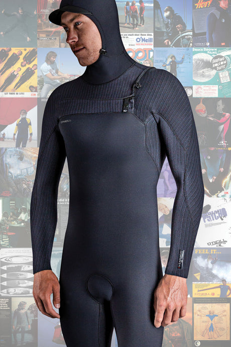 O'Neill Hyperfreak 4/3+ Chest Zip With Hood Full Suit