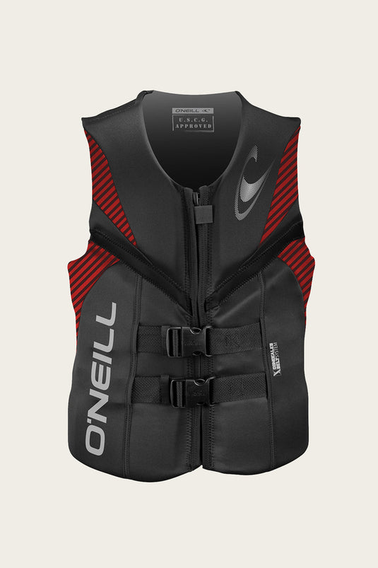 O'Neill Reactor Adult USCG PFD Red/Graph/Blk