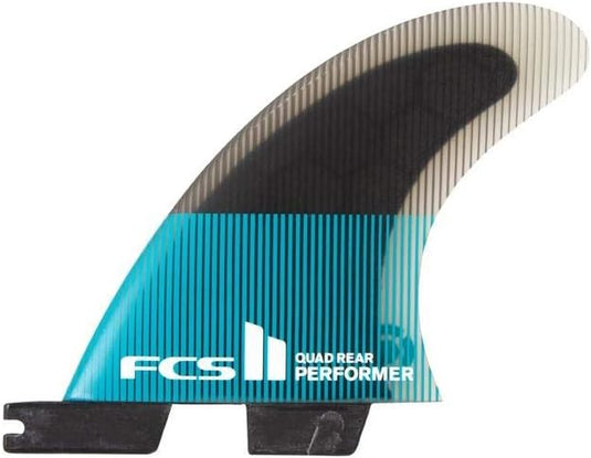 FCS II Performer PC Quad Fin Set Medium Teal/Black