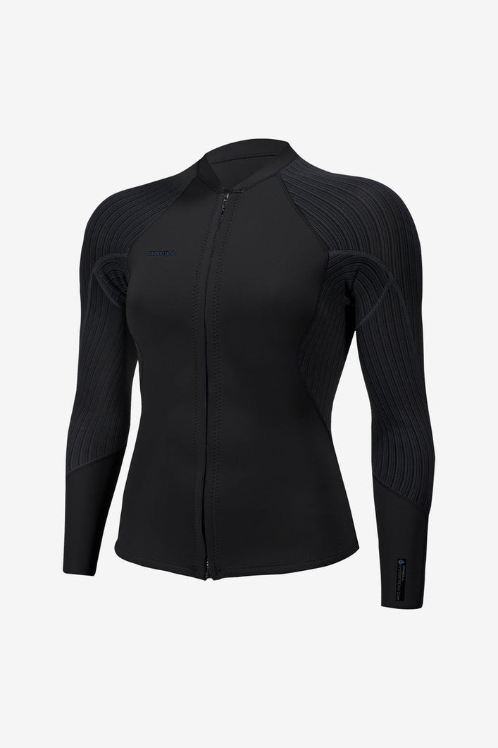 O'Neill Womens Hyperfreak 2mm FZ Jacket 5563