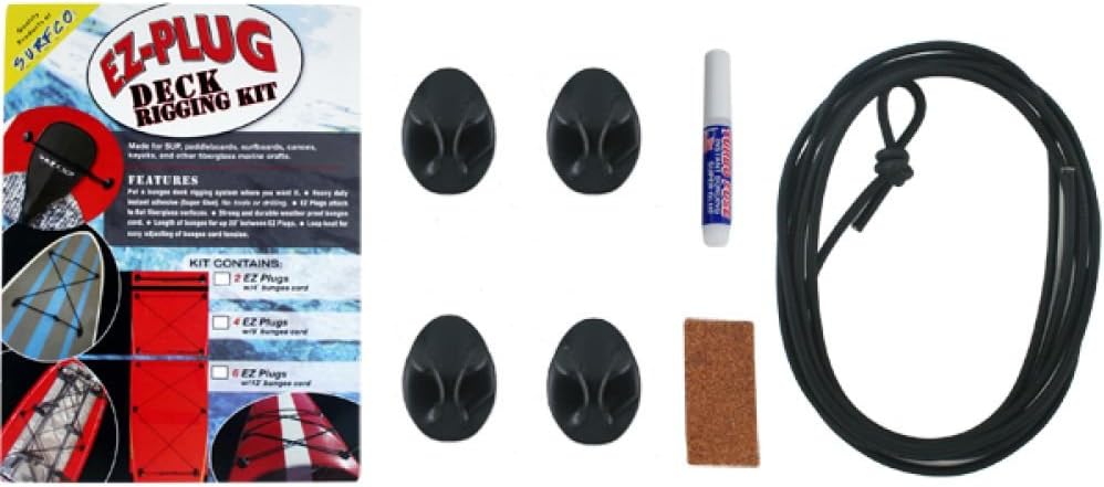 Surfco EZ Plug 4 piece Deck rigging kit (Glue on) – 101 Surf Sports