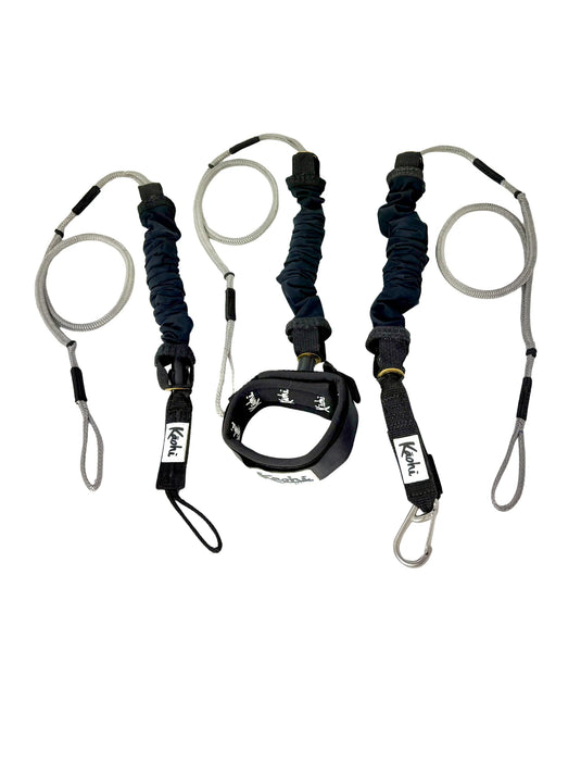 Kaohi INVIZ Leash + COIL COVER™ designed for PARAWINGING