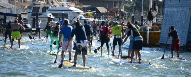 Paddleboards Flying Down the San Rafael Canal