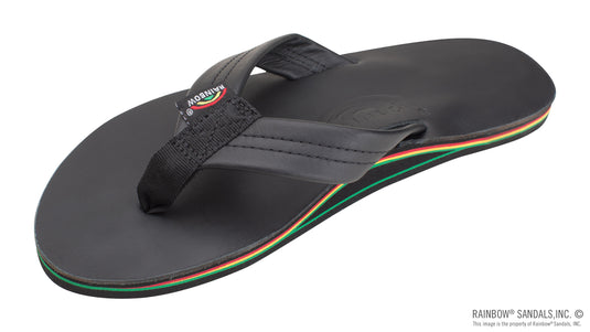 Rainbow Sandals Women's Single Layer Leather - Rasta