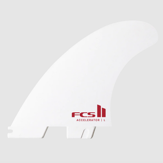 FCS II Accelerator White Edition Tri Fin Set