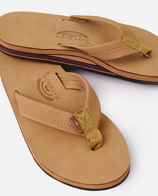 Men's Double Layer Premier Leather Flip Flop