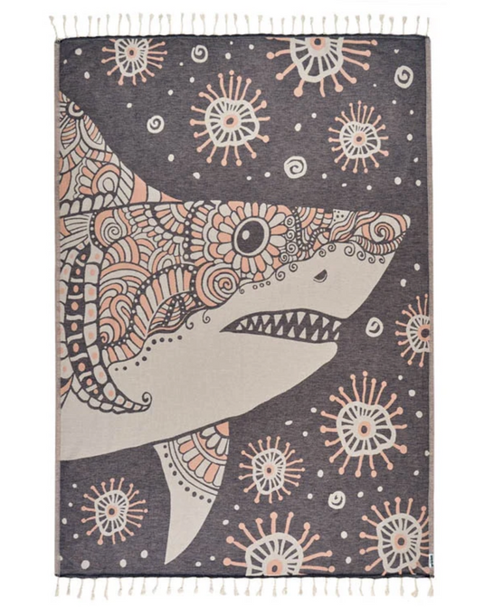 Sandcloud Mrs. Shark Discovery Shark Week Large Towel
