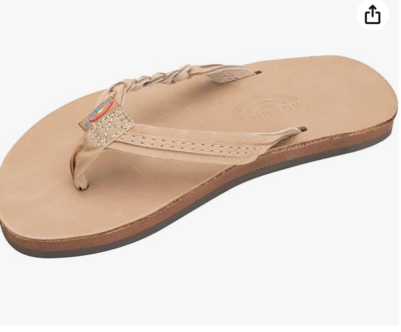 Load image into Gallery viewer, Rainbow Flirty Braidy Leather Ladies Sandals
