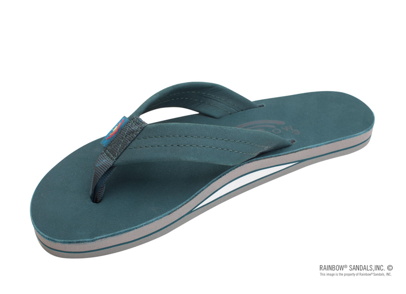 Load image into Gallery viewer, Rainbow Single Layer Leather Ladies Sandals - Wide Strap
