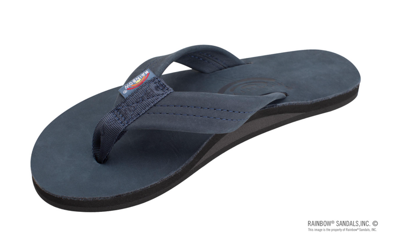 Load image into Gallery viewer, Rainbow Single Layer Leather Ladies Sandals - Wide Strap
