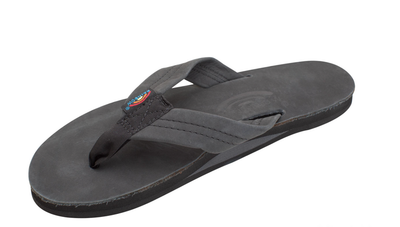 Load image into Gallery viewer, Rainbow Single Layer Leather Ladies Sandals - Wide Strap
