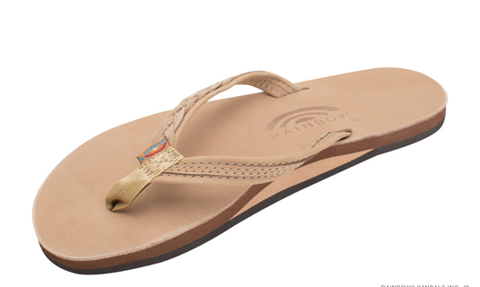 Rainbow The Madison Leather Ladies Sandals - 1/2 Braid