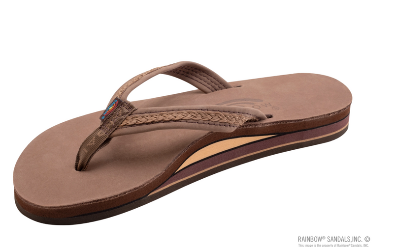 Load image into Gallery viewer, Rainbow Willow Double Layer Leather Ladies Sandals - Braided
