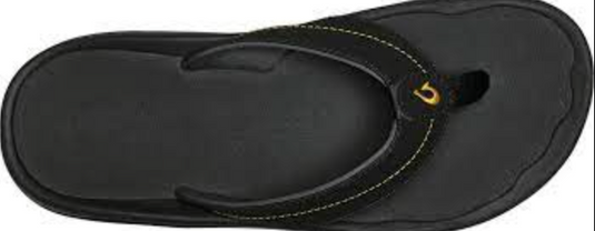 Olukai 'Ohana Koa Mens - Black/Sunrise