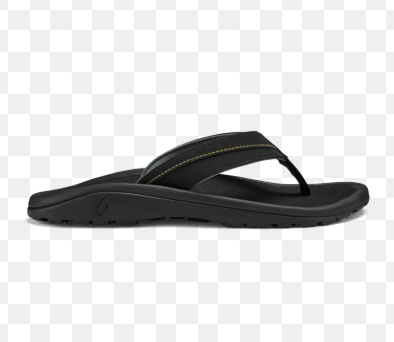 Load image into Gallery viewer, Olukai 'Ohana Koa Mens - Black/Sunrise
