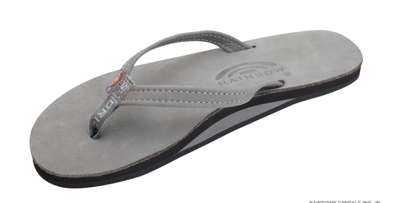 Load image into Gallery viewer, Rainbow Single Layer Leather Ladies Sandals - Narrow Strap
