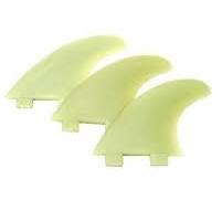 FCS GX Natural Glass Flex Tri Fin Set