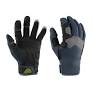 Mustang Traction Gloves Full Finger Blue Grey