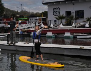 Stand Up paddleboarding on san francisco bay