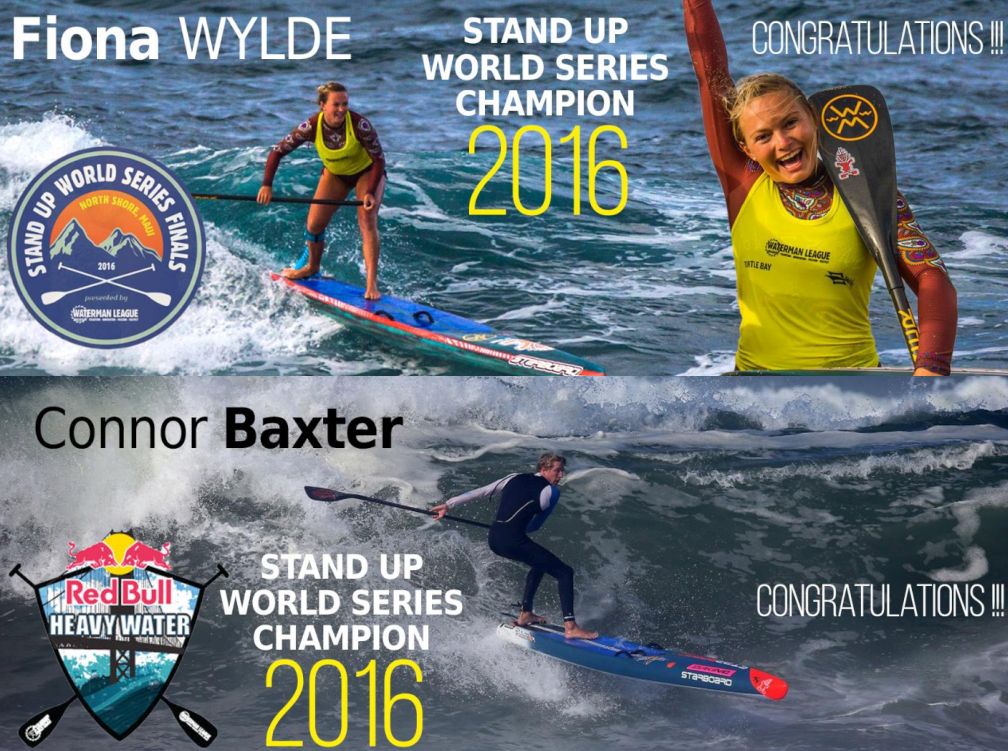 Connor Baxter and Fiona Wylde 2017 Stand Up Paddleboarding World Champions