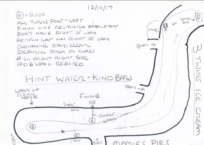 Paddle Racing Course Map