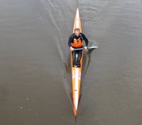 Carter Johnson goes canoe mode