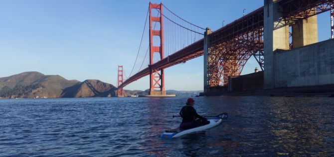 Paddleboarding Crissy Field is fun!