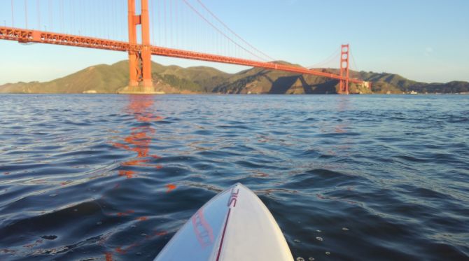 Stand Up Paddling under the Golden Gate!