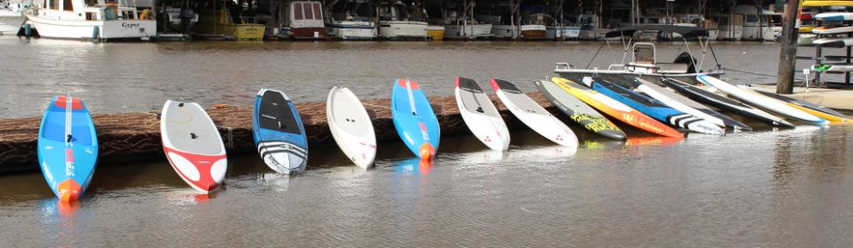 Used Starboard, Naish, SIC Maui and Jimmy Lewis Stand Up Paddleboards