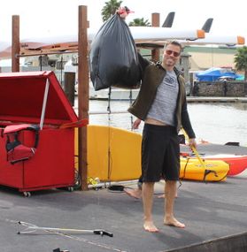 Earth Day Clean up by paddleboard and kayak