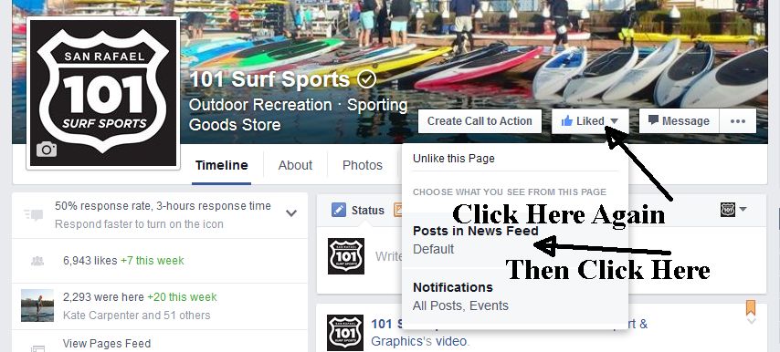 Follow us on facebook