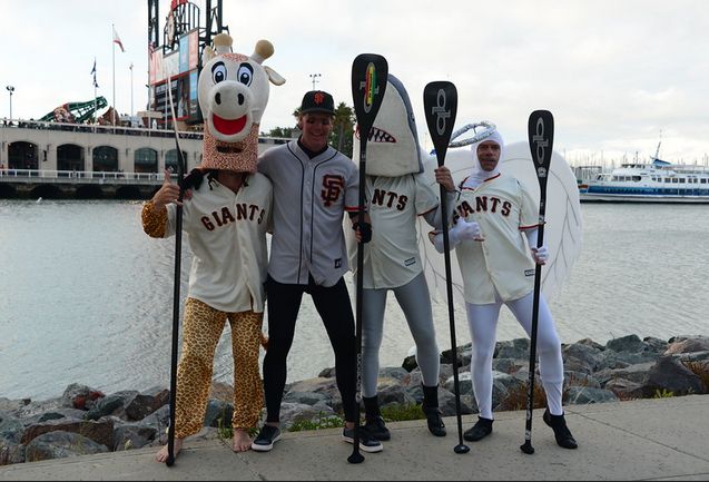 Giants Stand Up Paddleboard Racing on San Francisco Bay