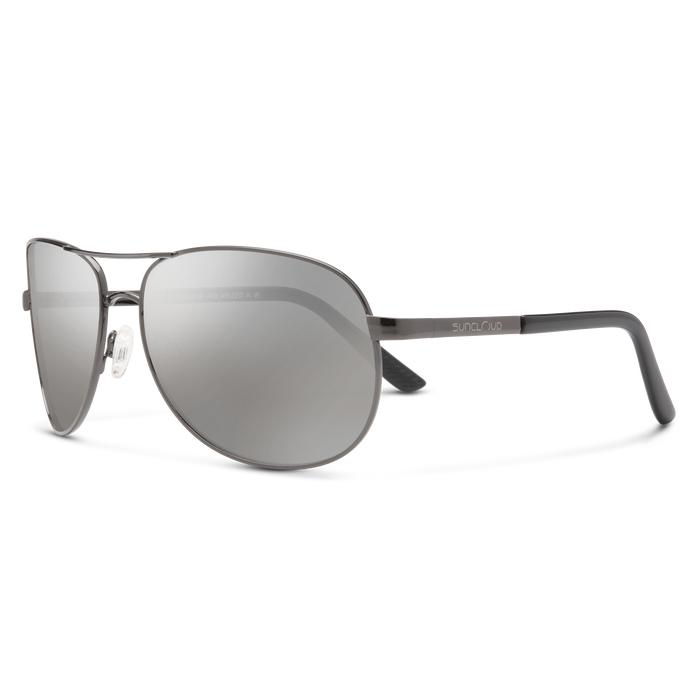 Suncloud Aviator Gunmetal Polar Silver