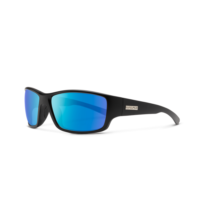 SunCloud Hull Matte Black Polar Blue Sunglasses