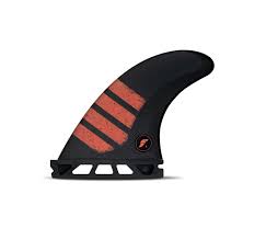 Futures F4 Alpha Carbon/Red Thruster Set