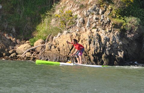 jeremy can stand up paddling his SUP